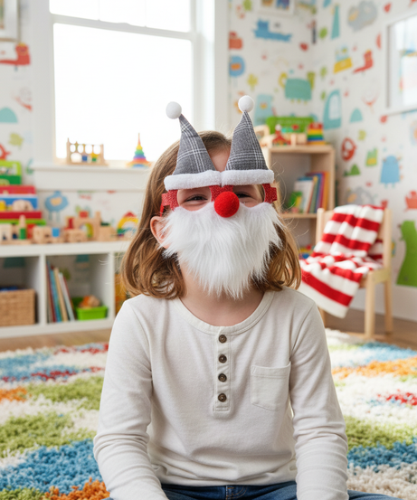 Merry Christmas Santa Claus Novelty Headband Glasses