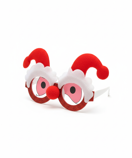 Merry Christmas Santa Face Novelty Glasses