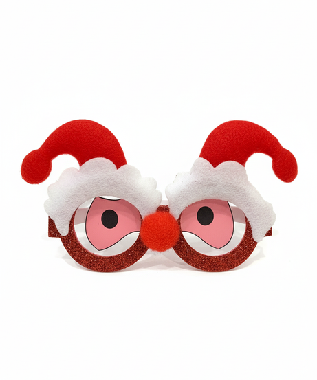Merry Christmas Santa Face Novelty Glasses