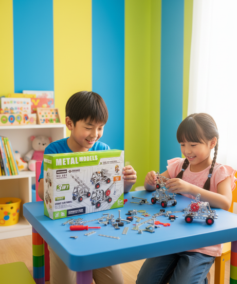 Metal Models 3-in-1 Construction Building Vehicle Model Toys No. 861 by Aole Toys