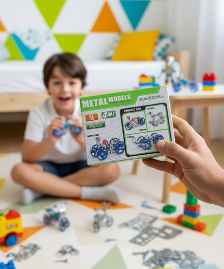 Metal Models 4-in-1 Construction Set