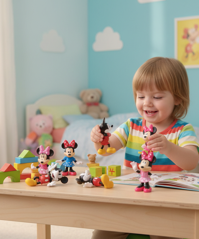 Mickey and Minnie Mouse Character Figure Set