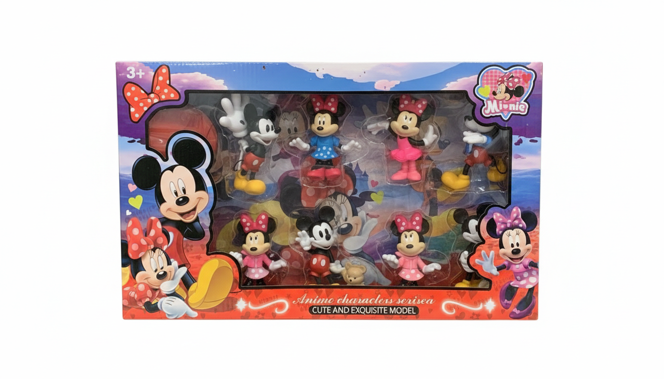 Mickey and Minnie Mouse Character Figure Set
