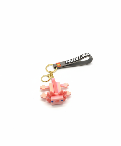 Minecraft Axolotl Keychain