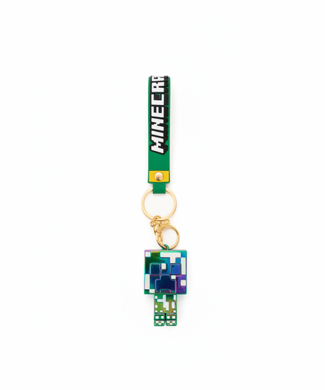 Minecraft Creeper Holographic Keychain
