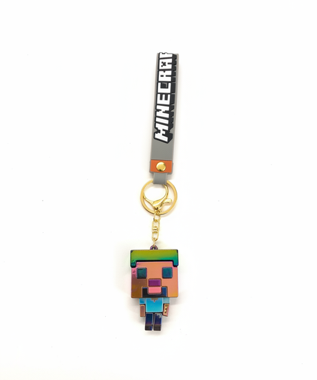 Minecraft Iridescent Steve Character Keychain