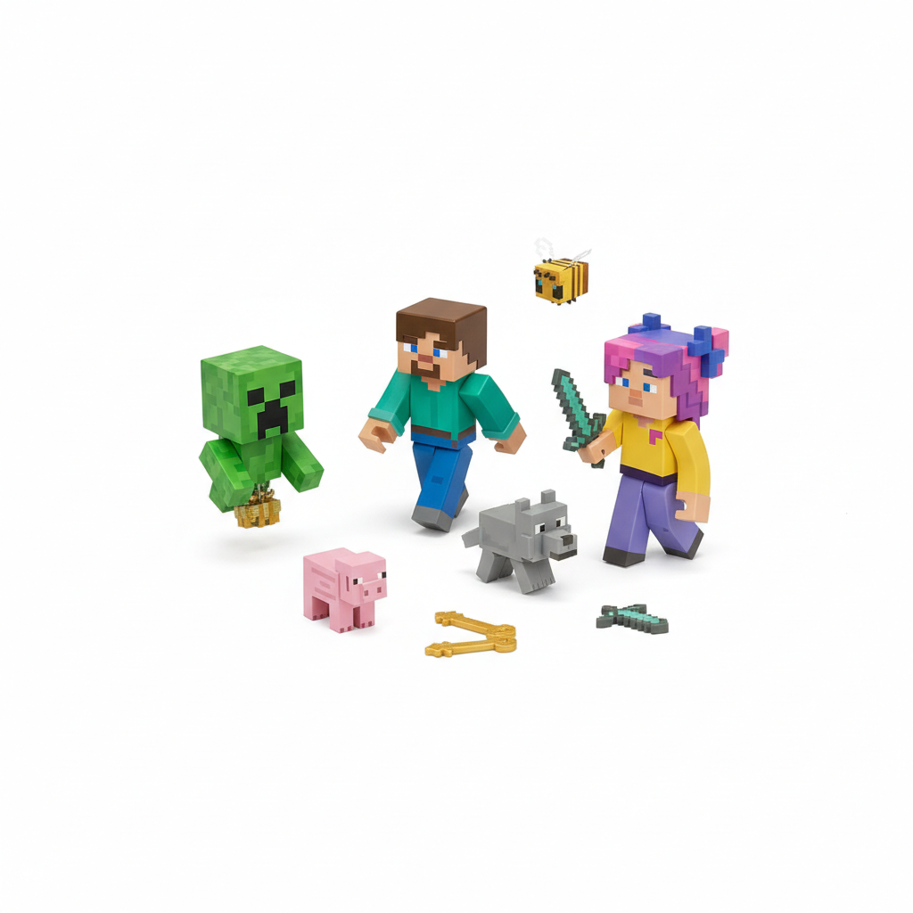 Parachute Minecraft Mystery Blind Box Figure