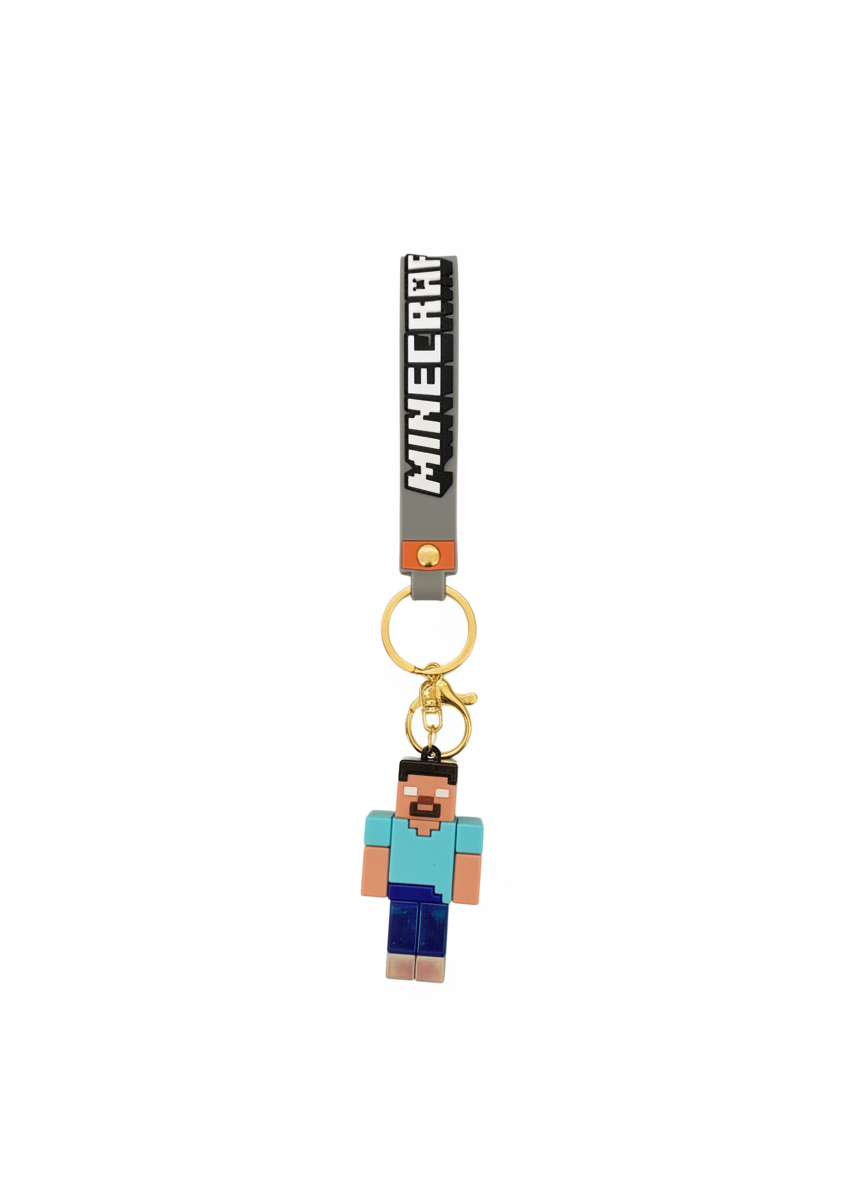 Minecraft Steve Character Keychain