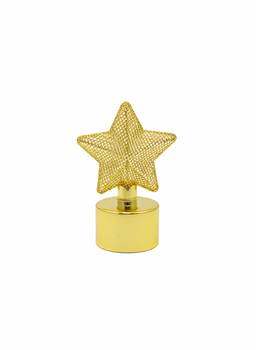 Mini Golden Mesh Star Award Trophy