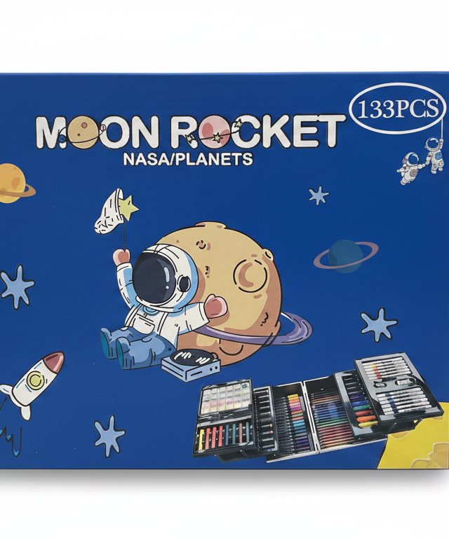 Moon Rocket NASA/Planets 133PCS Art Set