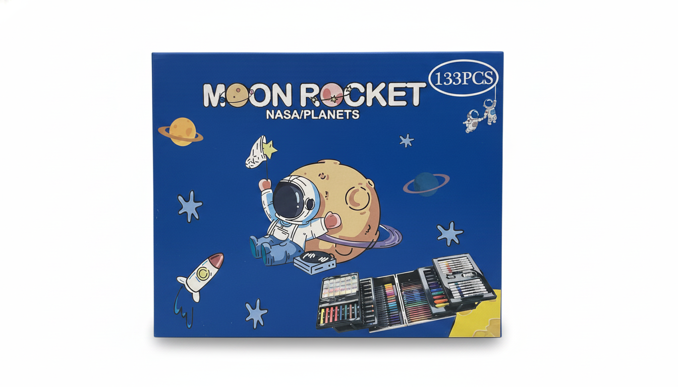 Moon Rocket NASA/Planets 133PCS Art Set
