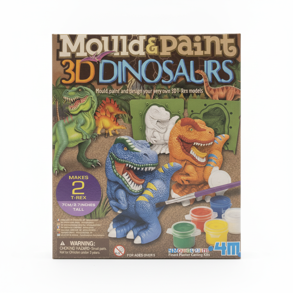 Mould & Paint 3D Dinosaurs