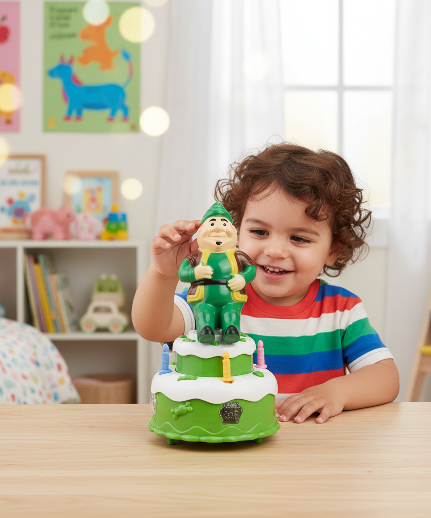 Musical Happy Birthday Gnome Cake Toy