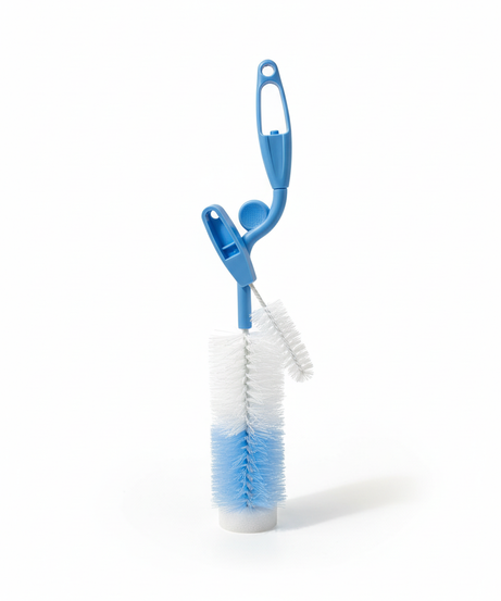 My Frutta Bottle & Teat Brush With Rotating Hand