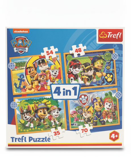 Nickelodeon PAW PATROL 4 in 1 Trefl Puzzle