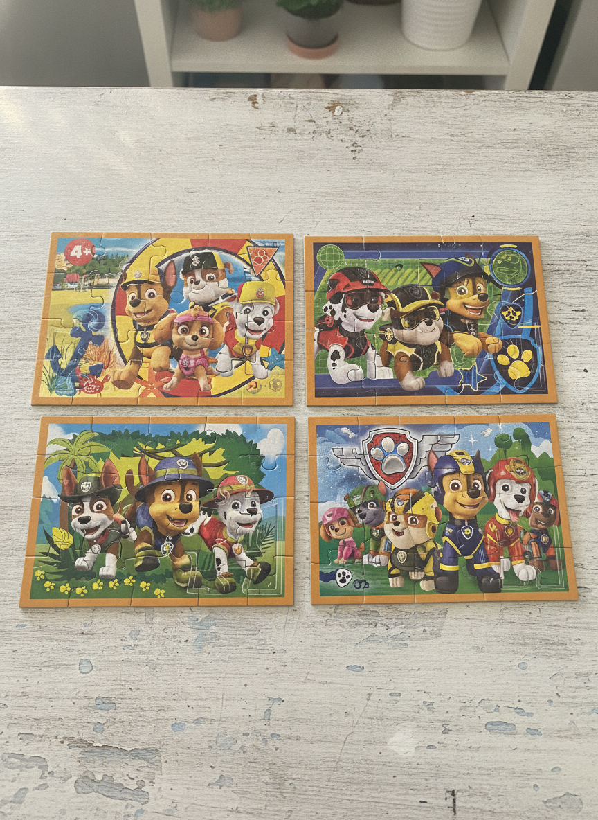 Nickelodeon PAW PATROL 4 in 1 Trefl Puzzle