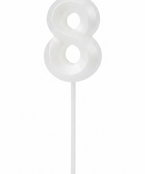 Number 8 Birthday Candle
