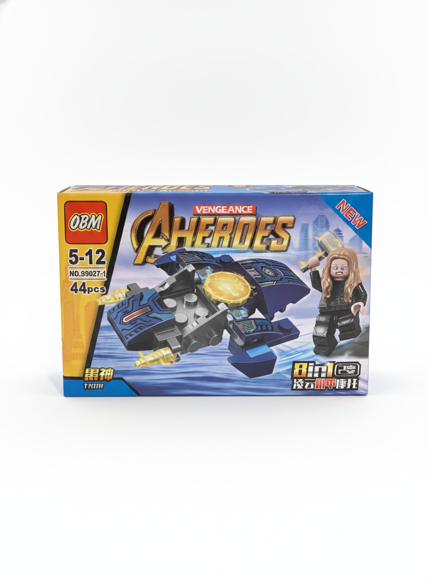 OBM AHEROES Vengeance Thor Mech Motorcycle Building Blocks