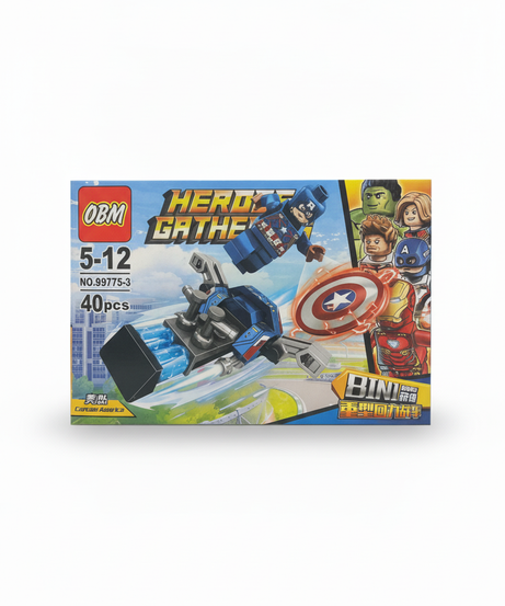 OBM Heroes Gather Captain America Building Blocks Set No.99775-3