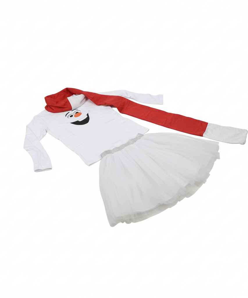 Olaf Snowman Character Costume Play Set