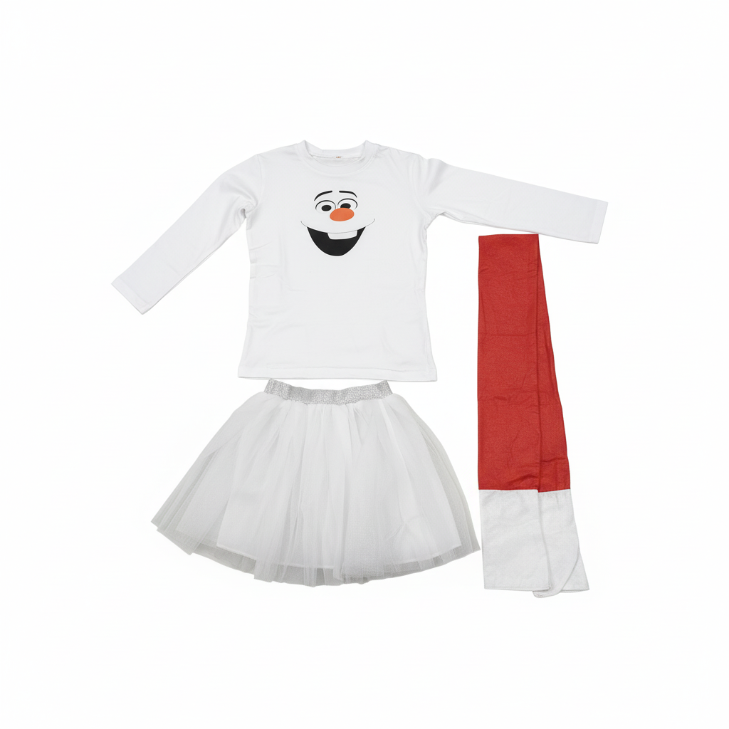 Olaf Snowman Character Costume Play Set