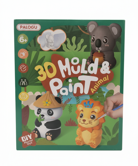 PALOGU 3D Mold & Paint Animal DIY Plaster Toys