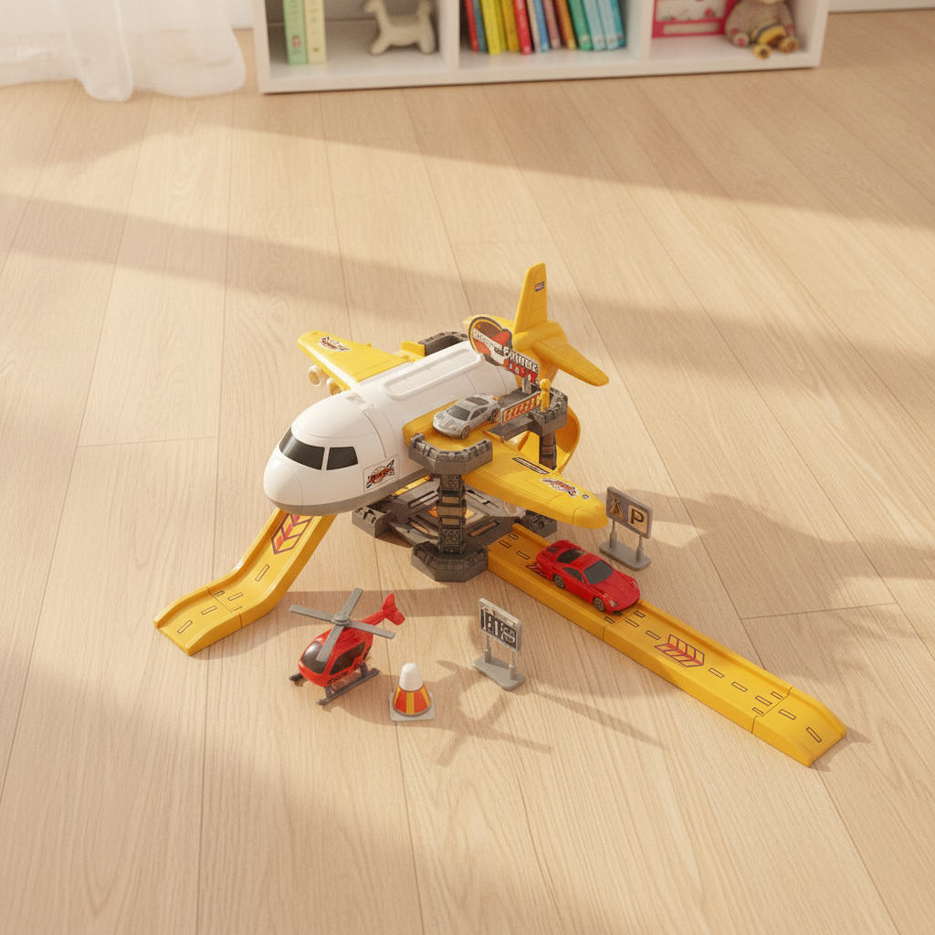 PLANE PARKING LOT Toy Set