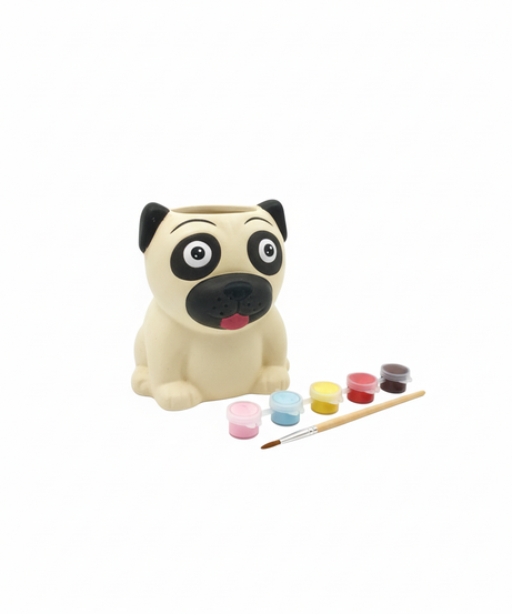 PLAY Paint Your Own Pug Ceramic Pot