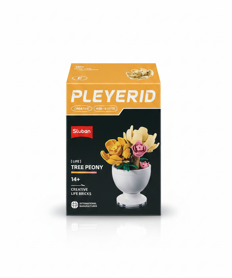 PLEYERID Creative Life Tree Peony Building Bricks by Sluban