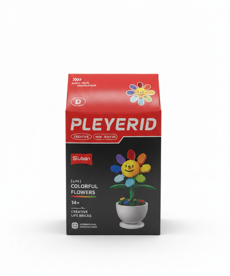PLEYERID Sluban [LIFE] Colorful Flowers Creative Life Bricks M38-B1073D