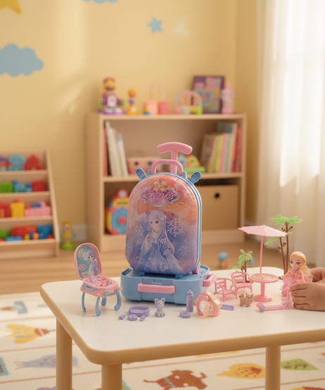 PRINCESS LOVE 3 IN 1 Backpack & Amusement Park Playset