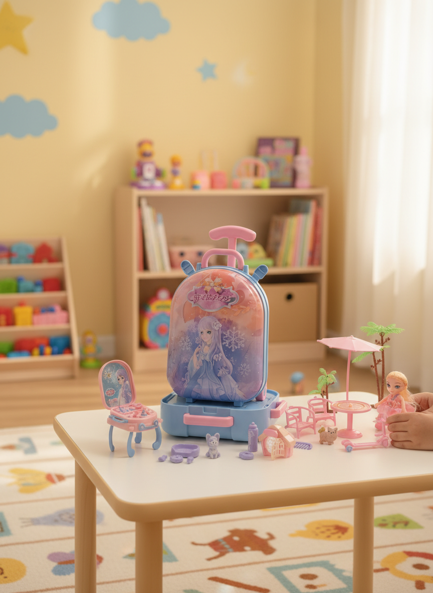 PRINCESS LOVE 3 IN 1 Backpack & Amusement Park Playset
