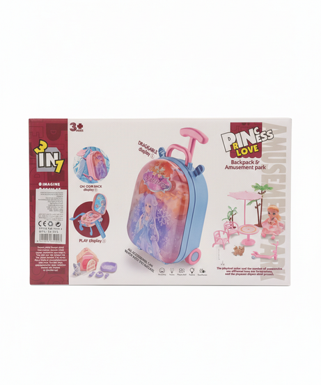 PRINCESS LOVE 3 IN 1 Backpack & Amusement Park Playset