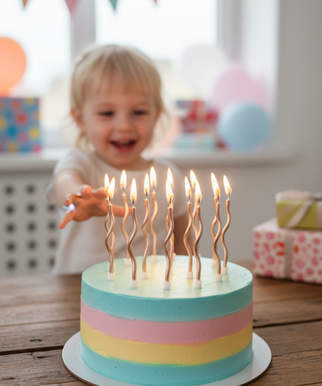 Rose Gold Party Candles