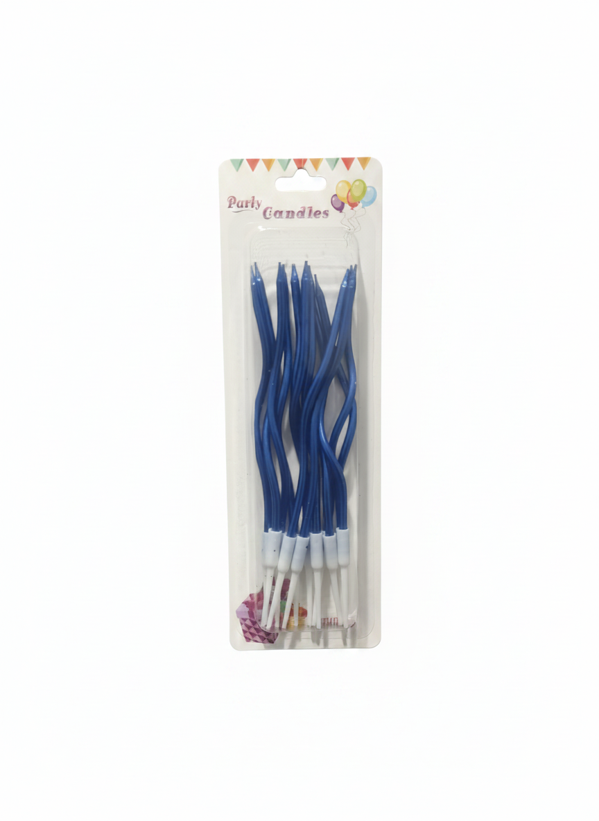Blue Party Candles
