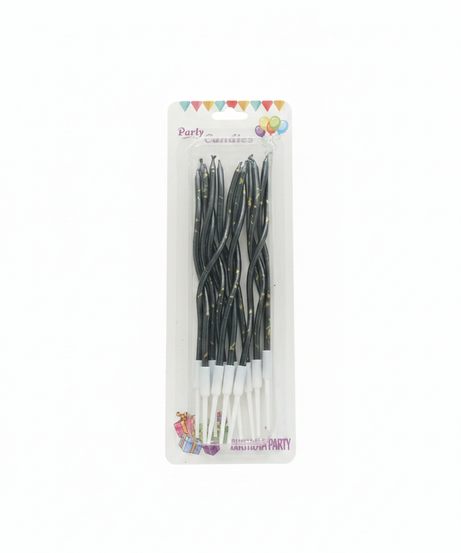 Black Party Candles