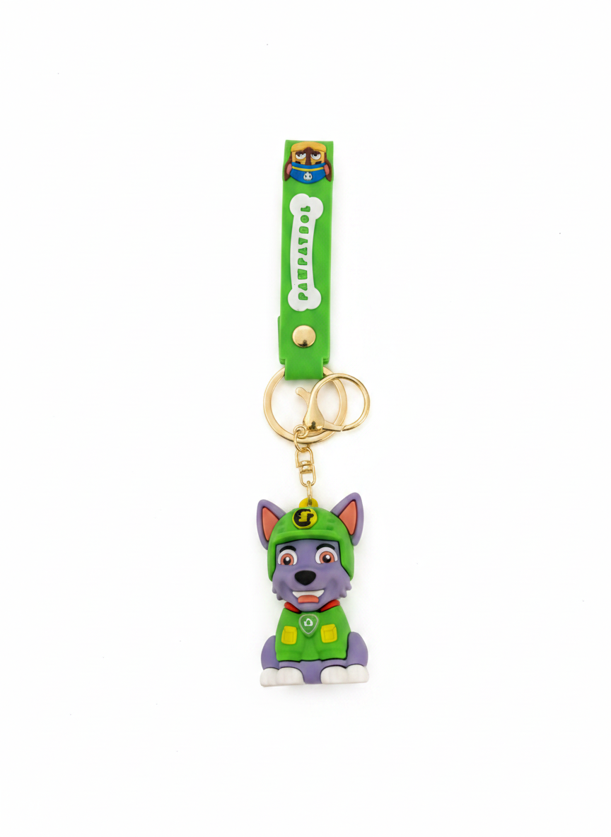 Paw Patrol Rocky Character Keychain