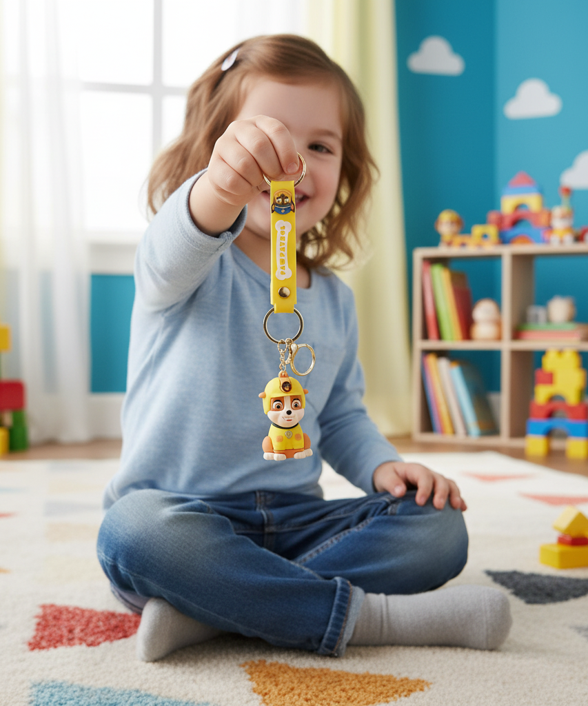 Paw Patrol Rubble Character Keychain