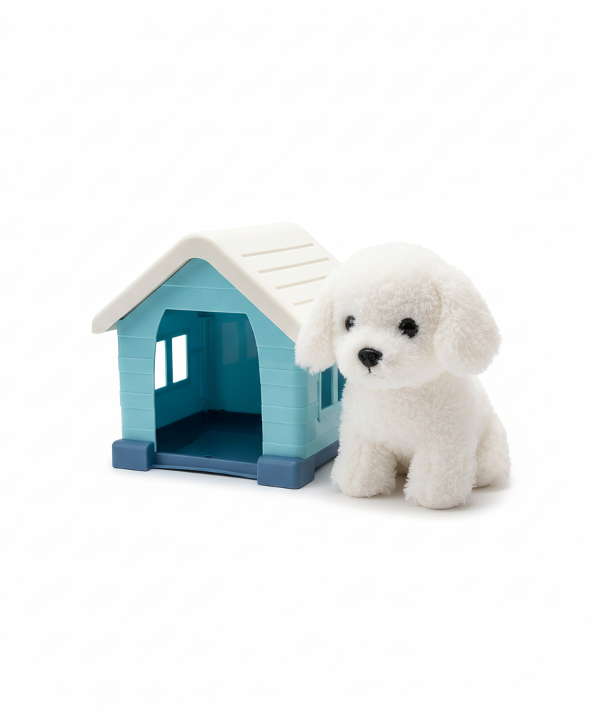Pets! Lovely Mini Plush Pet & PetHouse - Electronic Plush Pet Series