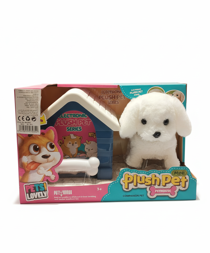 Pets! Lovely Mini Plush Pet & PetHouse - Electronic Plush Pet Series