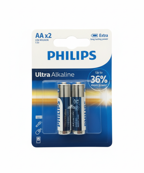 Philips Ultra Alkaline AA x2 Batteries