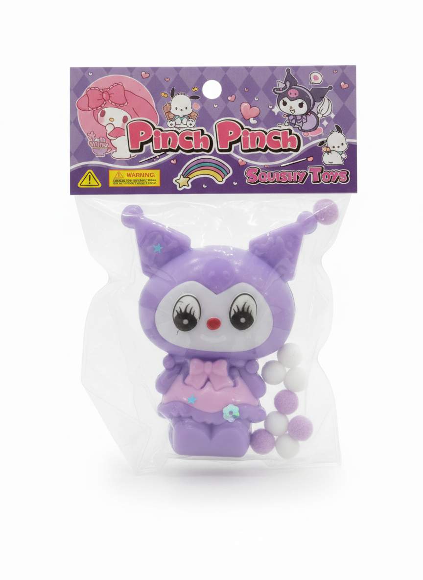 Pinch Pinch Kuromi Squishy Toy