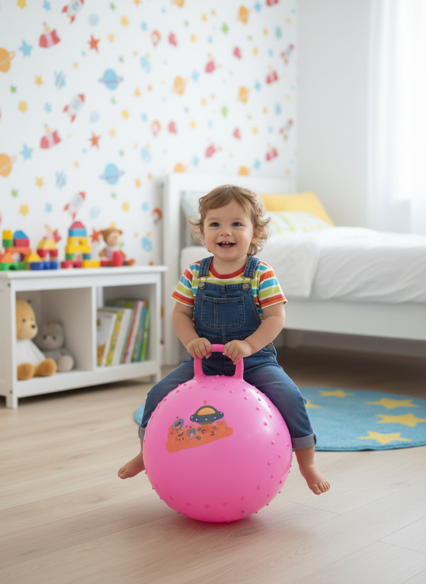 Pink Astronaut Adventure Hopping Ball ( 45 cm )
