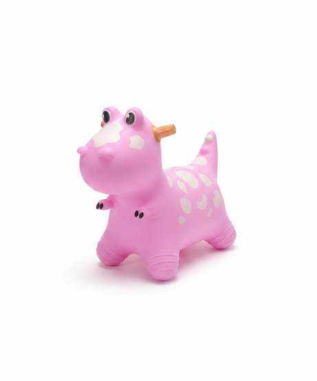 Pink Inflatable Dinosaur Hopper Ride-On Toy