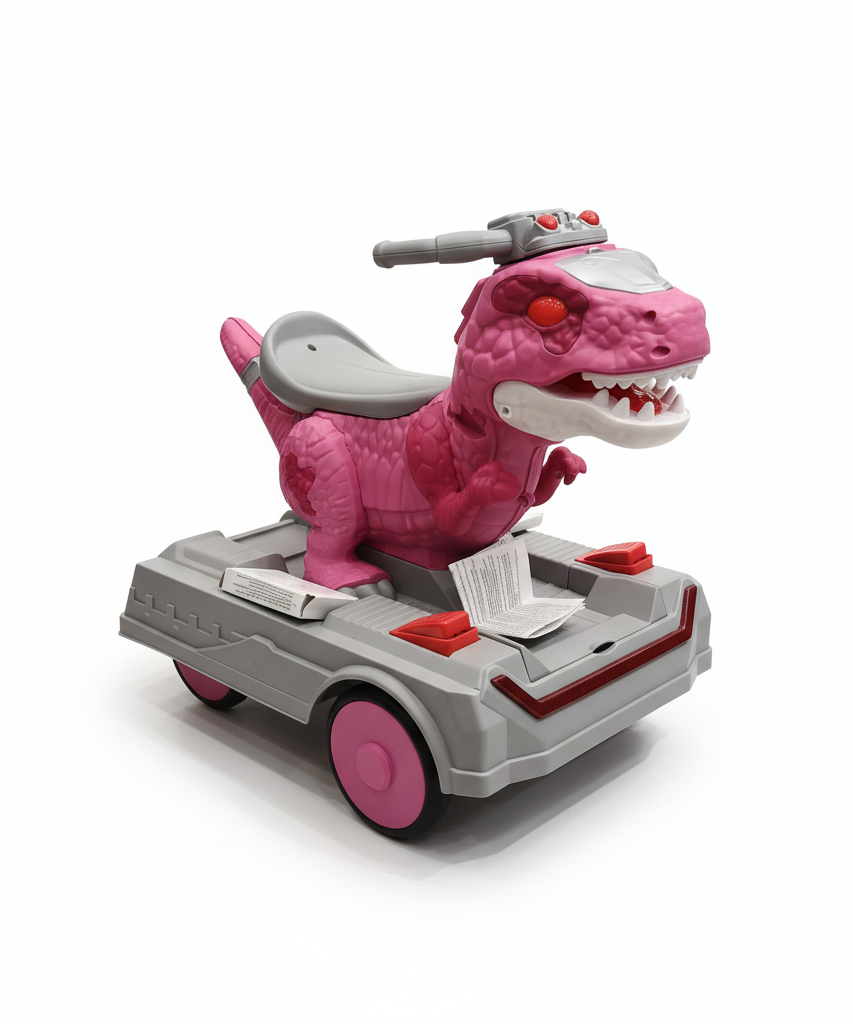 Pink T-Rex Ride-On Toy