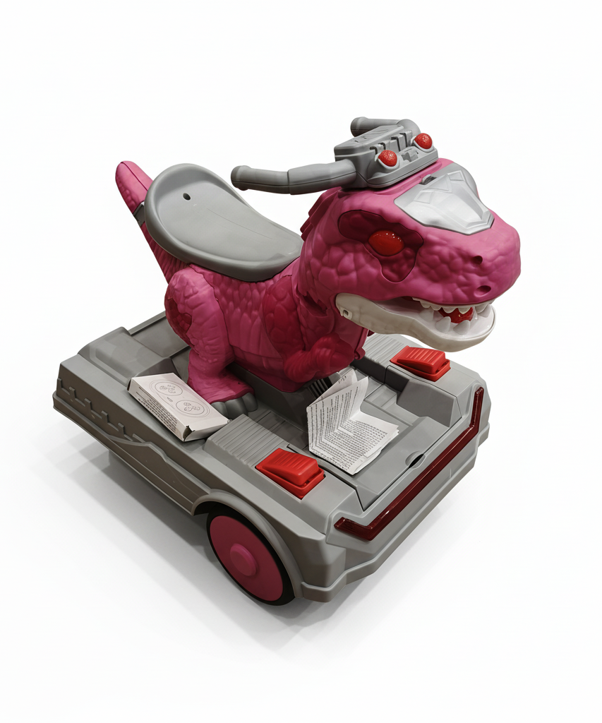 Pink T-Rex Ride-On Toy
