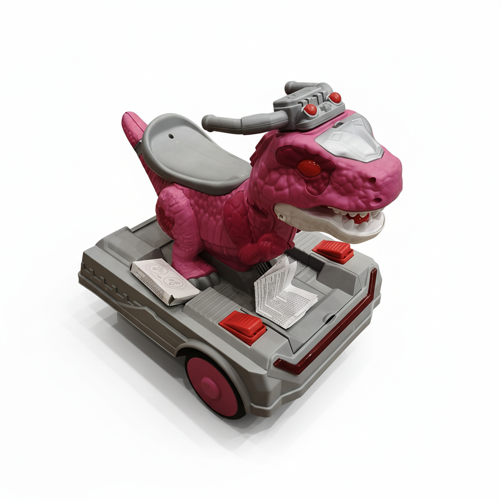 Pink T-Rex Ride-On Toy