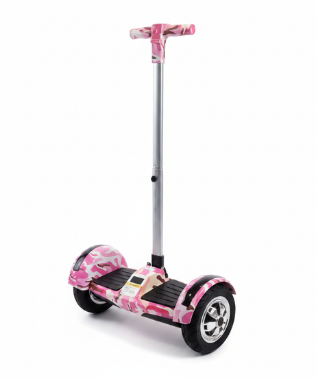 Pink Camouflage Self-Balancing Scooter with Handle