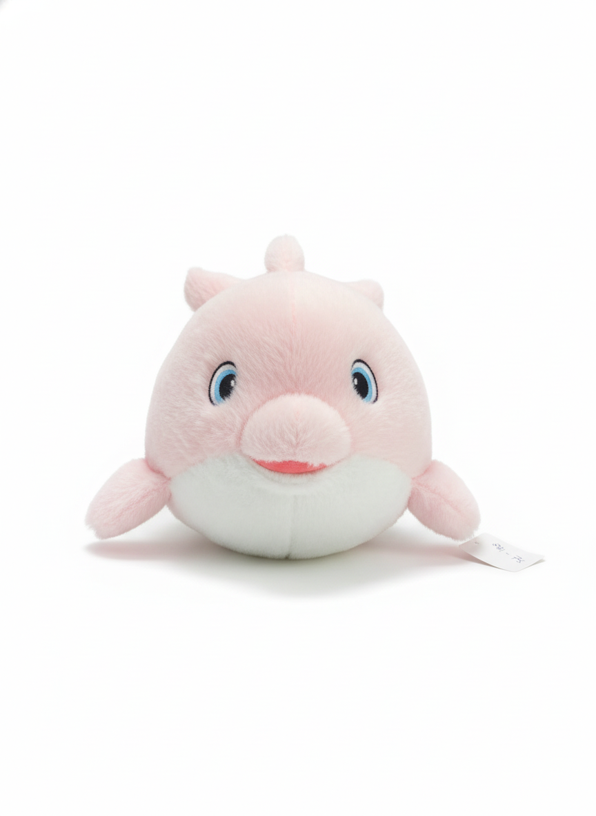 Pink Plush Dolphin Toy (50cm)