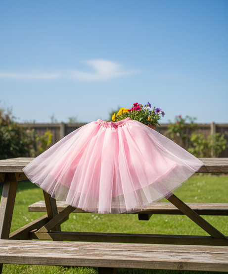 Pink Tulle Tutu Skirt
